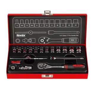 مجموعه بکس 1/4 اینچ ۱7 عددی رونیکس مدل RH-2617