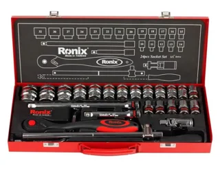مجموعه بکس 1/2 اینچ 24 عددی رونیکس مدل RH-2624